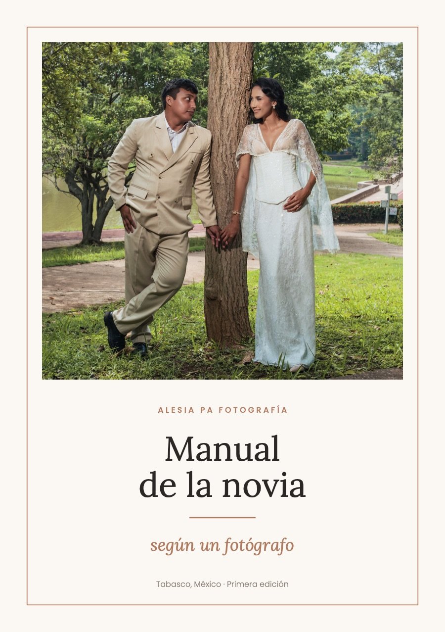 Portada del Manual de la novia según un fotógrafo